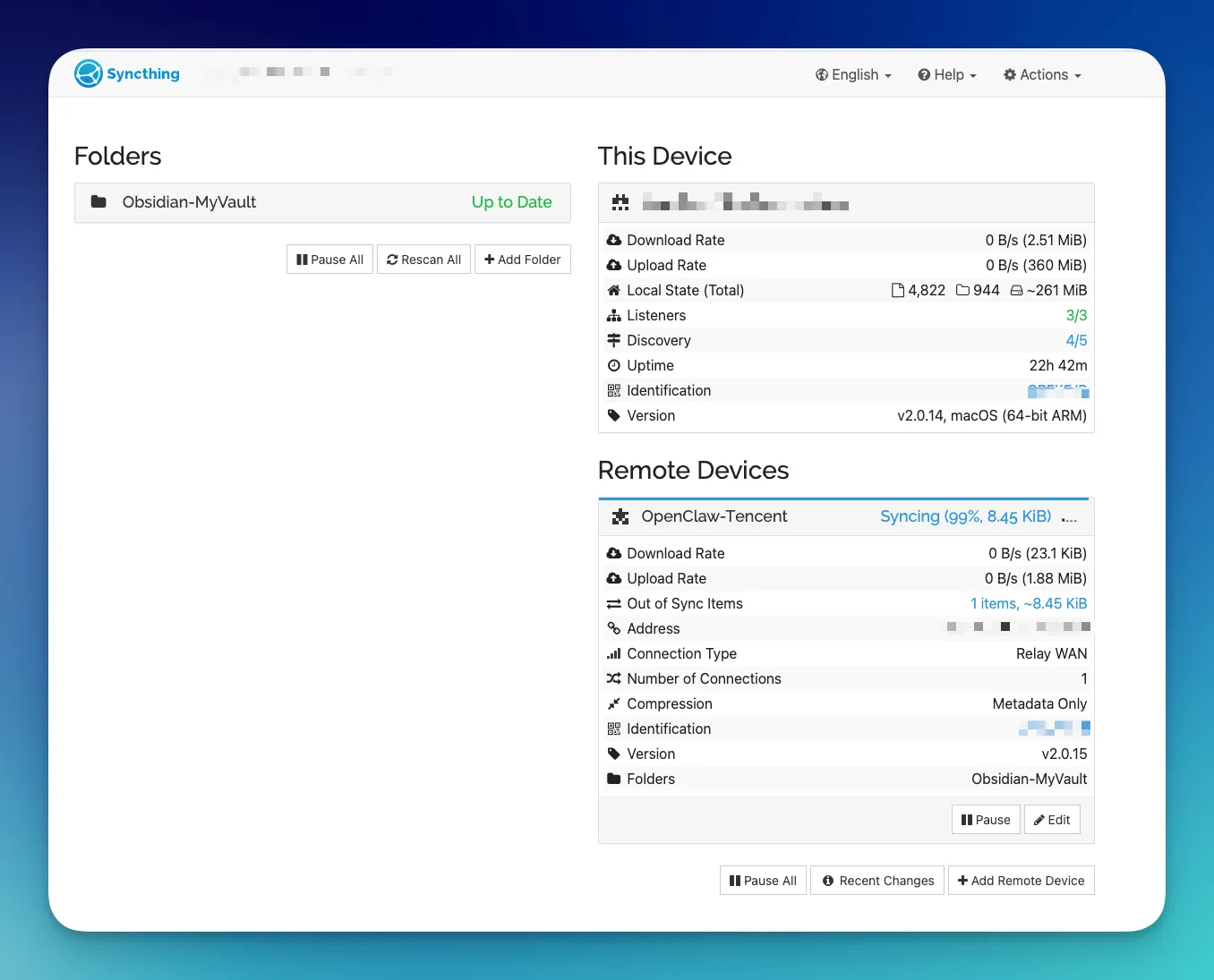 从 Fast Note Sync 切到 SyncThing：我的 Obsidian 同步终于不用靠 OpenClaw... - 截图 4