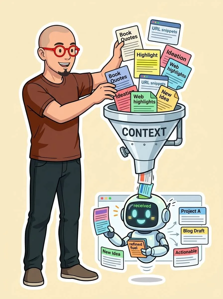 剪藏化为喂给 AI 的鲜活 Context 燃料
