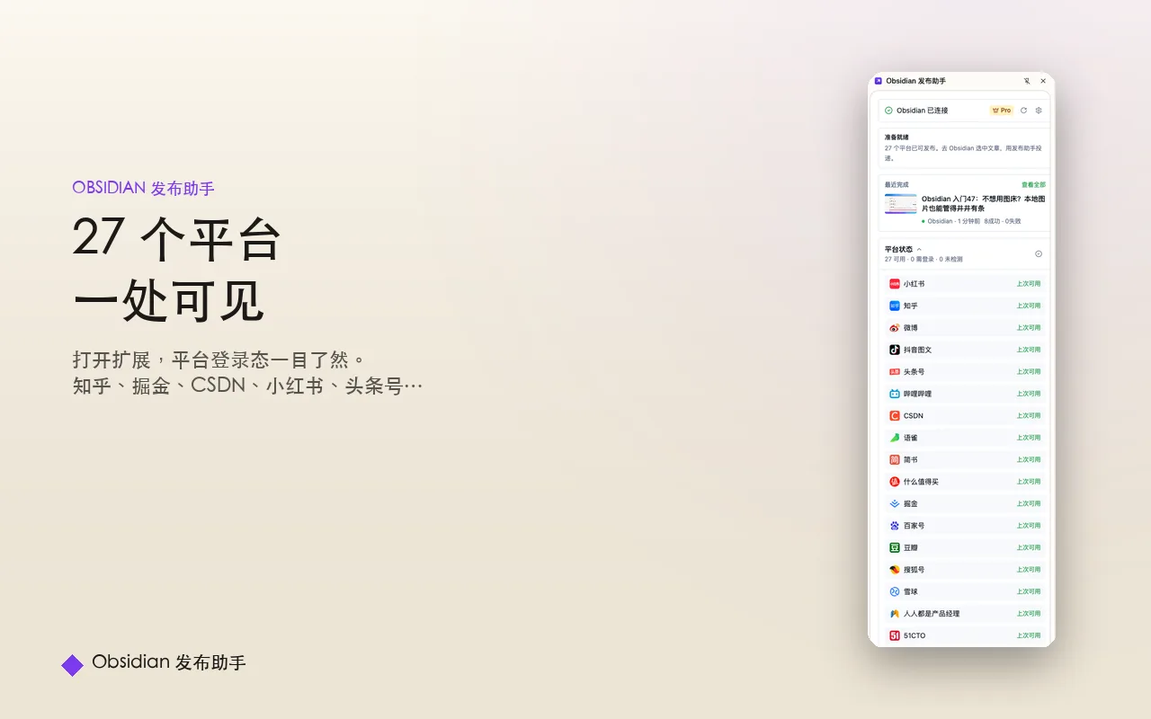 插件升级|2.8.0:以前只有公众号,现在是一键发 20+ 平台 - 截图 2