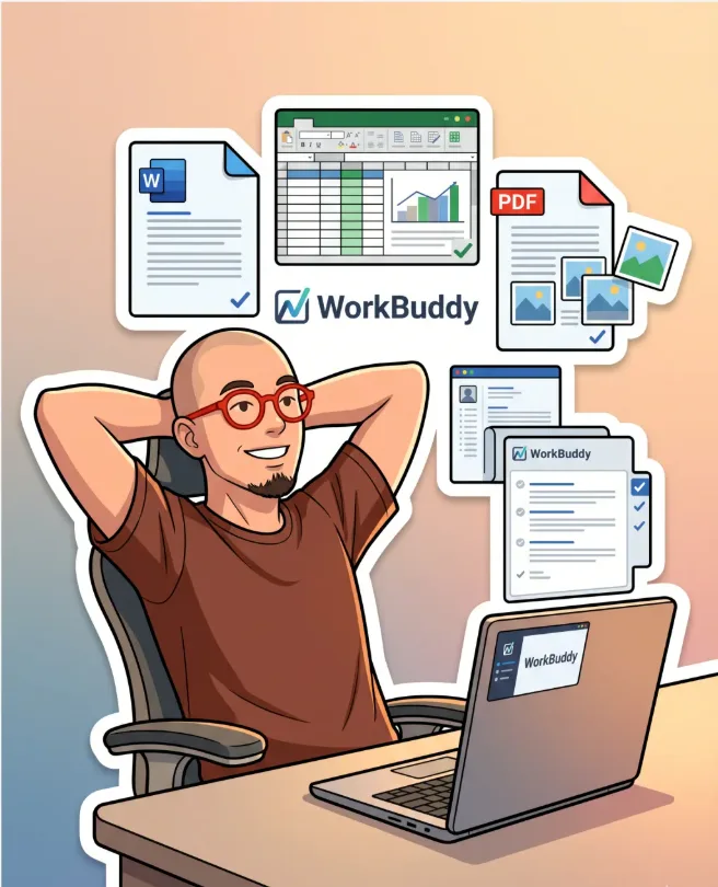 WorkBuddy 对话界面发送按钮提示
