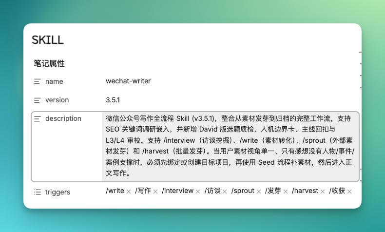wechat-writer 名字和描述|400