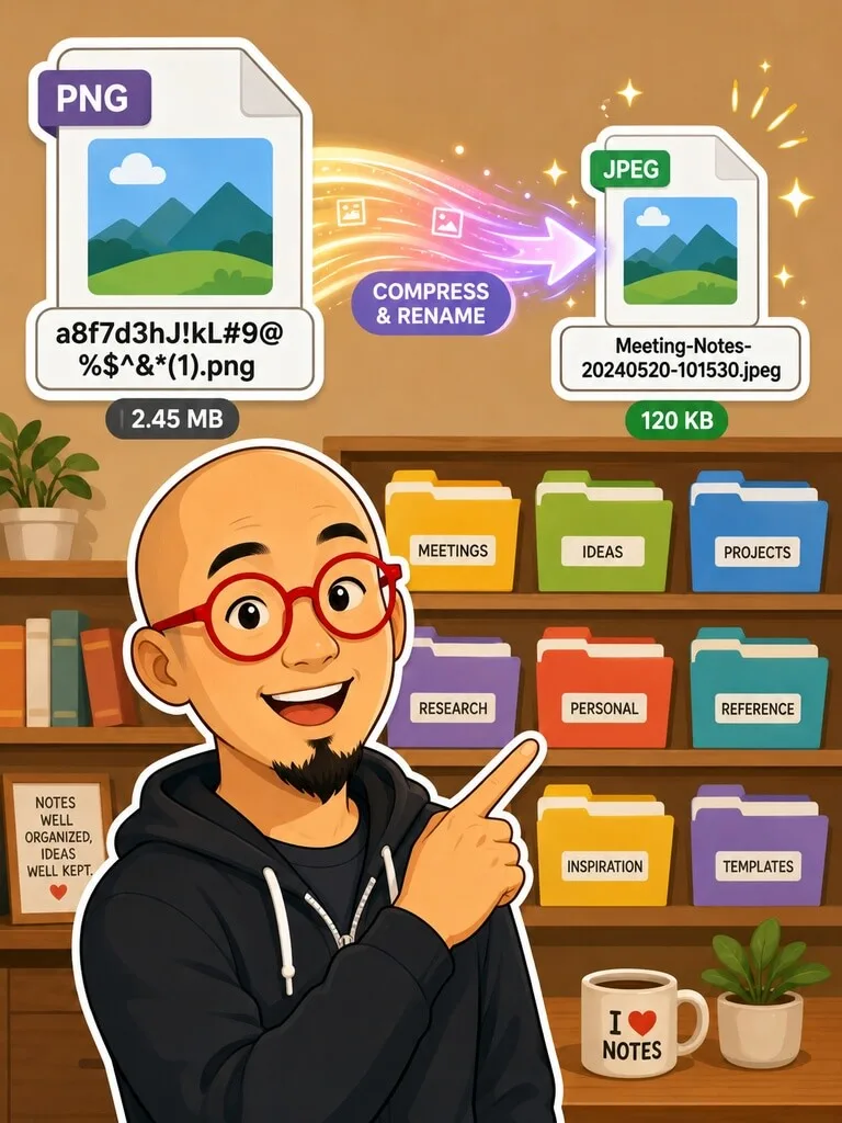 图片压缩与重命名