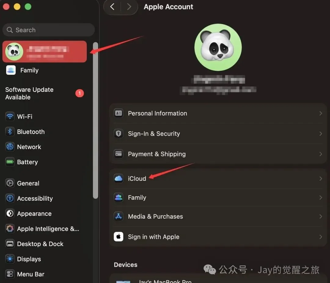 Mac 开启 iCloud 同步