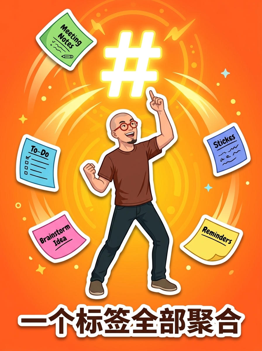 一个标签全部聚合